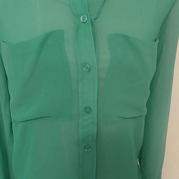 BCBGeneration Emma Sheer Chiffon Blouse - Picture 4 of 6